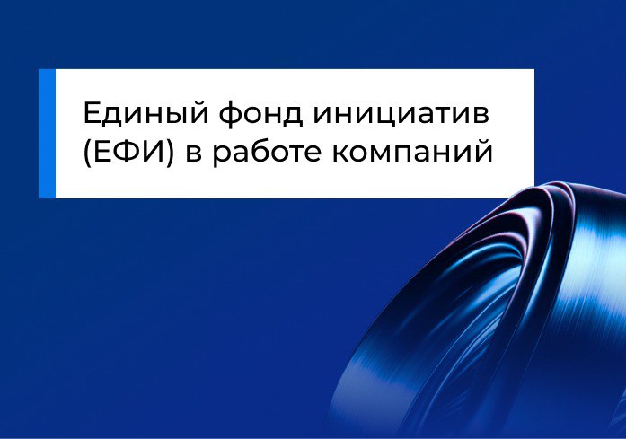 Единый фонд инициатив (ЕФИ) в работе компаний